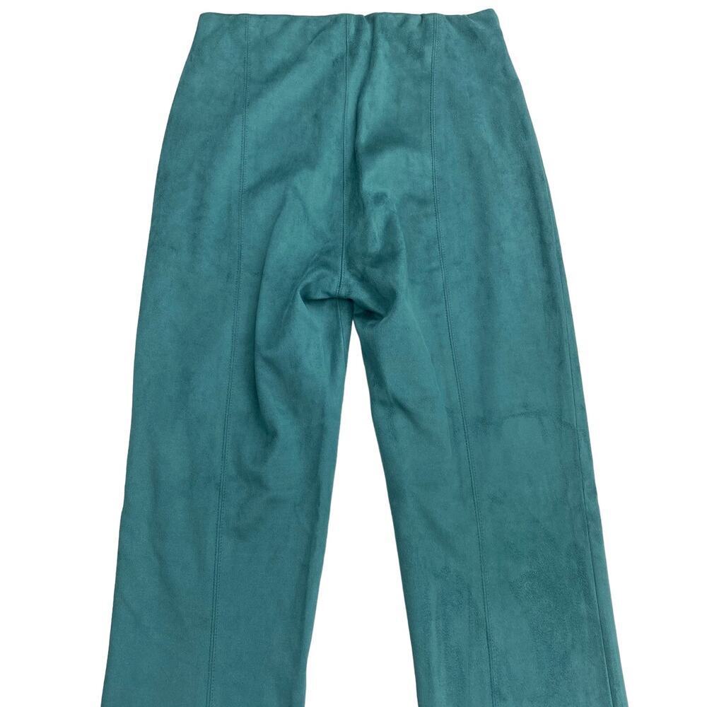 GUESS Maya Faux Suede Leggings Sz Small Turquoise - Picture 7 of 7